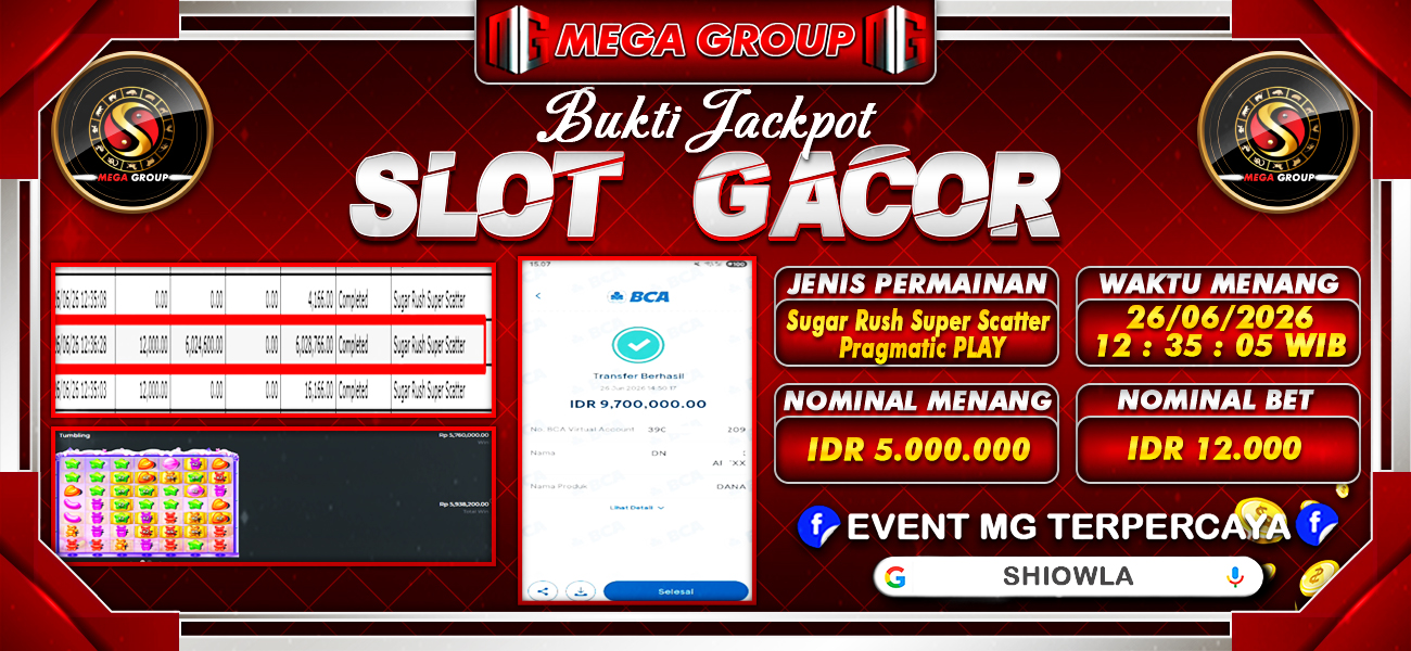 Bukti JP situs Shiowla hari Jumat, 26 Juni 2026